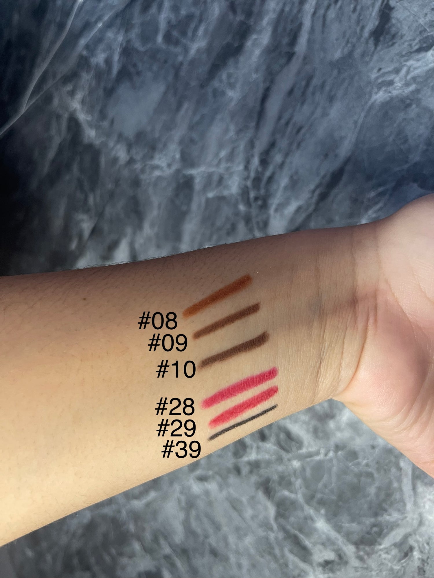 Retractable Lip Liner Shades